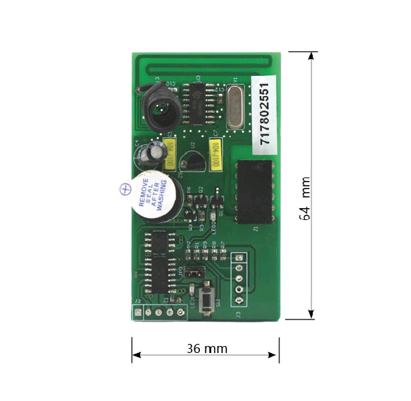 Receptor Enchufable Mini REMOCON Mod. URX Evolutivo Keeloq Universal 255 Códigos 434 Mhz