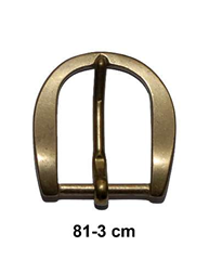 Hebilla Latón Ref. 81 para correa de 3 cm.