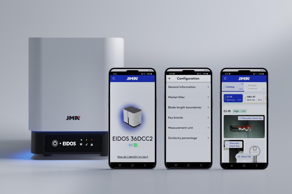 Máquina Duplicadora Llaves JMA Mod. CAPRI (Seguridad-Regata-Tubulares)