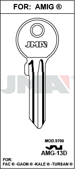 Llave JMA Acero GRUPO - B