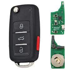 [ATKDZB2024] Telemando KEYDIY Tipo ZB (Con Transponder) 4 Botones Keyless Plegable