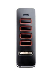 [SOMPE4018] ​Emisor SOMMER ORIGINAL Mod. 4018 PEARL 4 botones a 868 Mhz FM Negro